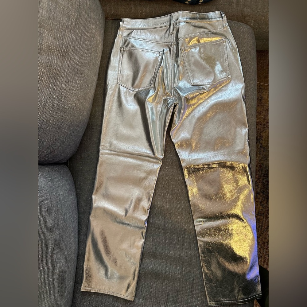 Shiny Silver Pants View 2